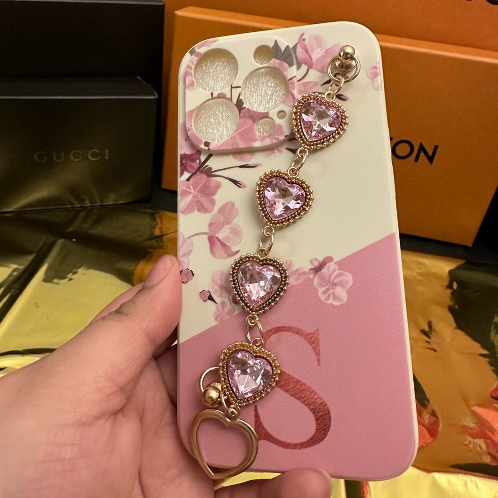 NEW white/pink IPhone 14 pro phone case - Picture 1 of 3